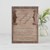 バーンウッドベアーズカントリーウェディング招待状 招待状 (スタンド正面)