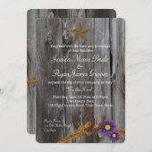 バーンウッドホースシューズとロープ 招待状 (正面/裏面)