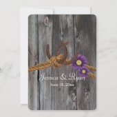 バーンウッドホースシューズとロープ 招待状 (裏面)