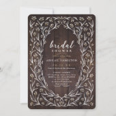 バーンウッドボー素朴フローラカントリーブライダルシャワー 招待状 (正面)