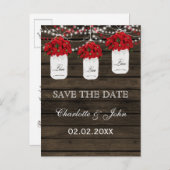 バーンウッドポインセチア石の瓶は日付を保存 案内ポストカード (正面/裏面)