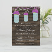 バーンウッドメイソンジャース素朴な引っ越し祝いパーティー 招待状 (スタンド正面)