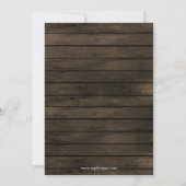 バーンウッドメイソンジャース素朴な引っ越し祝いパーティー 招待状 (裏面)