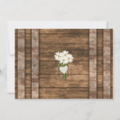 バーンウッドメイソンジャール – ホワイトデイジーブライダルシャワー 招待状 (裏面)