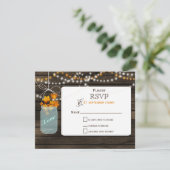 バーンウッドメイソンjar秋の結婚式RSVP 出欠カード (スタンド正面)