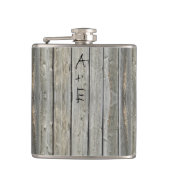 バーンウッドユアイニシャルミスターヒップスターヴィンテージレトロ フラスク (正面)