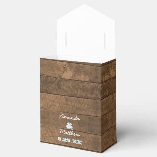 バーンウッドライツアクア結婚式の引き出物ボックス フェイバーボックス (オープン)