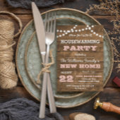 バーンウッドライツピンク引っ越し祝いパーティー招待状 招待状