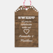 バーンウッドライツホワイト文字ギフトまたはメッセージカード ギフトタグ (正面)