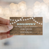 バーンウッドライトアクアブライダル結婚ズレジストリ エンクロージャーカード