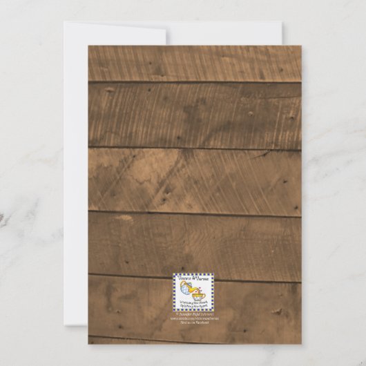 バーンウッドライトアクアベビーシャワー 招待状 (裏面)