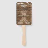 バーンウッドライトアクア結婚式 プログラムハンドファン ハンドファン (裏面)