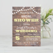 バーンウッドライトイエローブライダルシャワー 招待状 (スタンド正面)