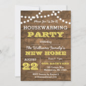 バーンウッドライトゴールデン引っ越し祝いパーティー招待状 招待状 (正面)