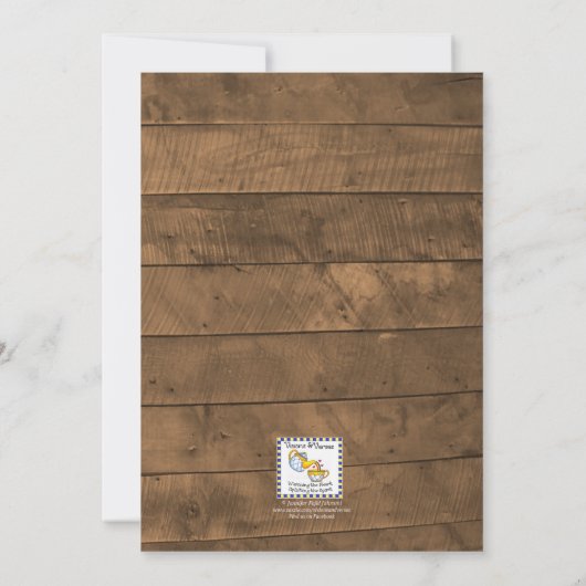 バーンウッドライトゴールデン引っ越し祝いパーティー招待状 招待状 (裏面)