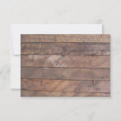 バーンウッドライトティール（緑がかった色）バルミツワーRSVPカード 出欠カード (裏面)