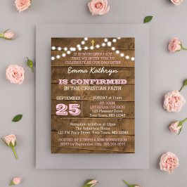 バーンウッドライトピンク確認招待状 招待状