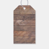 バーンウッドライトピンク結婚の感謝のギフトラベル ギフトタグ (裏面)