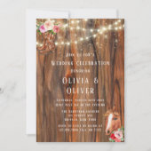 バーンウッドライトブーツホースワゴンホイ結婚ール 招待状 (正面)