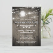 バーンウッドライト素朴引っ越し祝いパーティーパーティー 招待状 (スタンド正面)