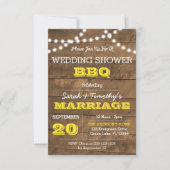 バーンウッドライト金ゴールドウェディングパーティーSm招待状 招待状 (正面)