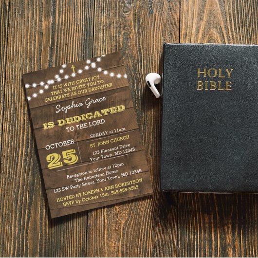 バーンウッドライト金ゴールド献身招待状 招待状