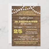 バーンウッドライト金ゴールド献身招待状 招待状 (正面)