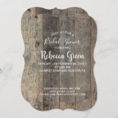 バーンウッドラスティックカントリーブライダルシャワー 招待状 (正面/裏面)