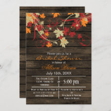 バーンウッドラスティック秋ブライダルシャワー