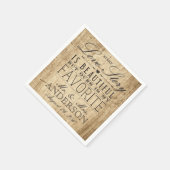 バーンウッドラブストーリーズ素朴ナ結婚プキン スタンダードカクテルナプキン (角)