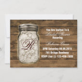 バーンウッドレースカントリーメイソンジャーブライダルシャワー 招待状 (正面)