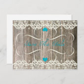 バーンウッドレースティール（緑がかった色）ハートスワーズ日付保存 案内ポストカード (正面/裏面)