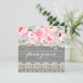 バーンウッドレースプニーアネモーンズウォーター色 招待状 (スタンド正面)