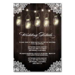 バーンウッドレースメイスンジャー結婚のエンクロージャカード テーブルナンバー