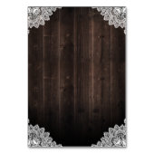 バーンウッドレースメイスンジャー結婚のエンクロージャカード テーブルナンバー (裏面)