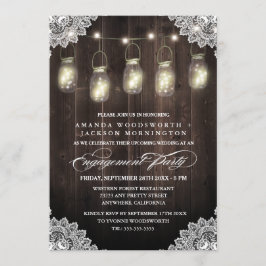 バーンウッドレースメイソン婚約パーティ招待状 招待状