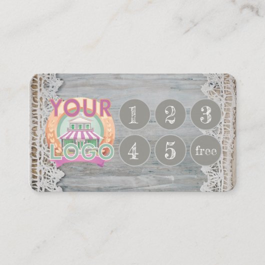 バーンウッドレース素朴ボホブティックアーティザンマーケット ロイヤリティカード (正面)