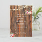 バーンウッドワゴンホイールホースシューウェディングシャワー 招待状 (スタンド正面)