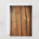 バーンウッドヴィンテージ紙ティール（緑がかった色）結婚式招待状 招待状 (裏面)