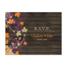 バーンウッド梅素朴紅葉ウェディングRSVP