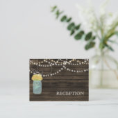 バーンウッド素朴イエローメイソンジャース披露宴招待状 エンクロージャーカード (スタンド正面)