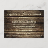 バーンウッド素朴ダマスヴィンテージウェディング披露宴 エンクロージャーカード (裏面)