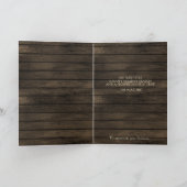 バーンウッド素朴パインツリーホリデーカード シーズンカード (内部)