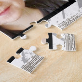 バーンウッド素朴パターンベビー写真 ジグソーパズル (側面)