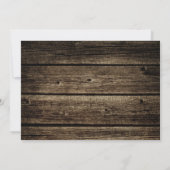 バーンウッド素朴樺の木ツリーズウィンターウェディング招待状 招待状 (裏面)