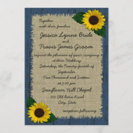 バーンウッド結婚とヒマワリ 招待状