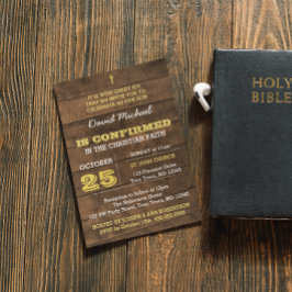 バーンウッド金ゴールド確認招待状 招待状