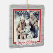 バーンウッド魅力的インスタグラムフォトクリスマス セラミックオーナメント (右)