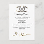 バーンウッド、カントリーレース&ホースシューズ結婚ズ エンクロージャーカード (正面)