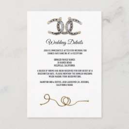 バーンウッド、カントリーレース&ホースシューズ結婚ズ エンクロージャーカード